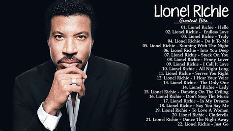 Lionel Richie. One of the most popular R&B and adult contemporary singer/songwriters, both as a member of the Commodores and as a solo artist. Read Full Biography. 